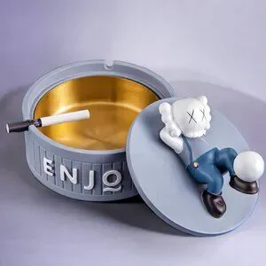 Dining | Kaws Inspired Ash Tray Ashtray With Unique Kaws Companion